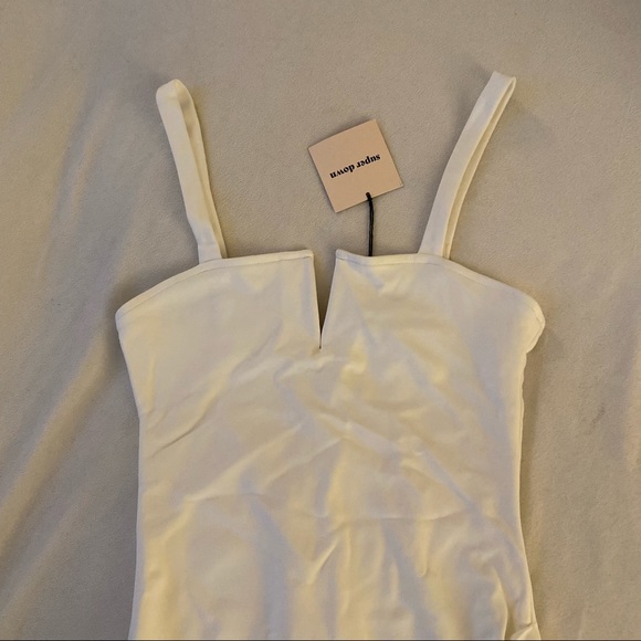 NWT Superdown Bodycon Mini Dress in White XS - Picture 3 of 7